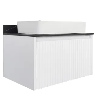 Тумба с раковиной Comforty Марсель 00-00013396 75 см Белая матовая